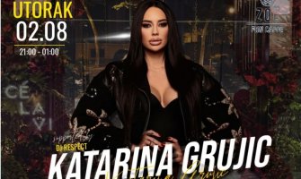 Katarina Grujić 2. avgusta u Zoe lounge baru