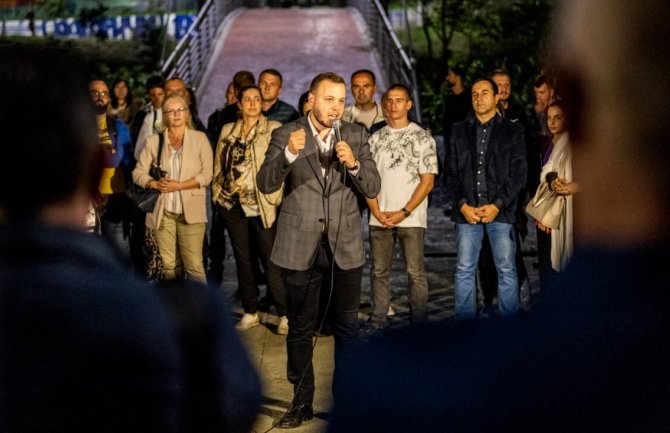 Koalicija Može Podgorica – Ovo je naš grad održala je predizborni skup u Zagoriču