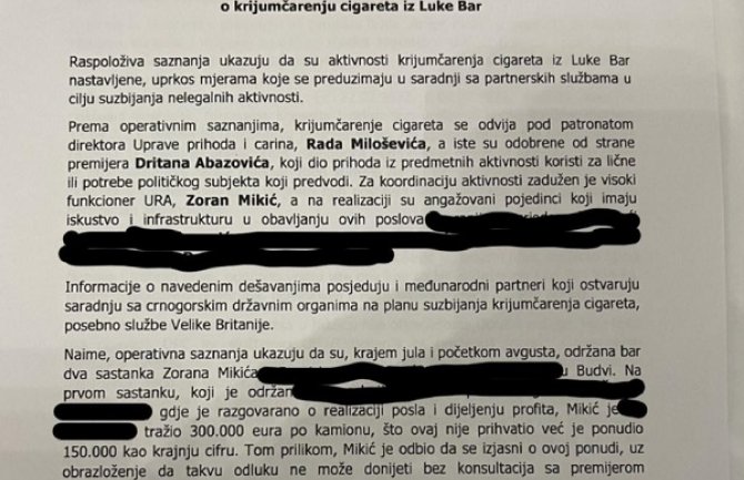 Zoran Mikić ugovarao šverc cigareta? Konjević: Ruka pravde kao bumerang