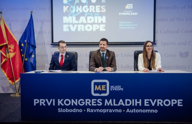 Održan prvi kongres Mladih Evrope, Milatović: Kao Mladi Evrope, već ste na dobrom putu