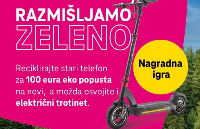 Telekom poziva da razmišljamo zeleno: popusti, gigabajti i šansa da osvojite električni trotinet