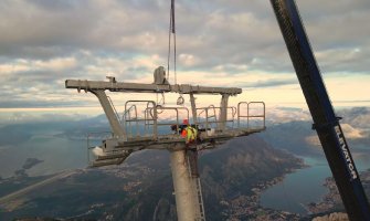 Tokom juna probne vožnje, u julu otvaranje žičare Kotor-Lovćen