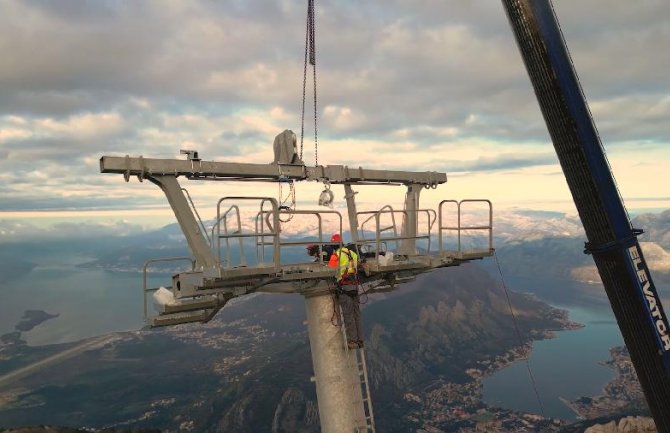 Tokom juna probne vožnje, u julu otvaranje žičare Kotor-Lovćen