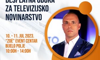 Prijavi se: Besplatna obuka televizijskog novinarstva