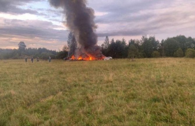 Snimak pada aviona u kojem je bio Prigožin