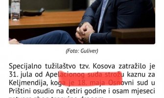 Za Javni servis Crne Gore Kosovo je ”tzv. država”