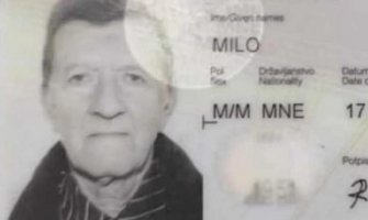 Nestao Danilovgrađanin Milo Rabrenović