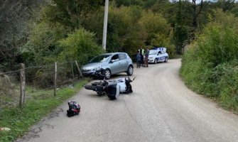 Bar: Motociklista teže povrijeđen u udesu