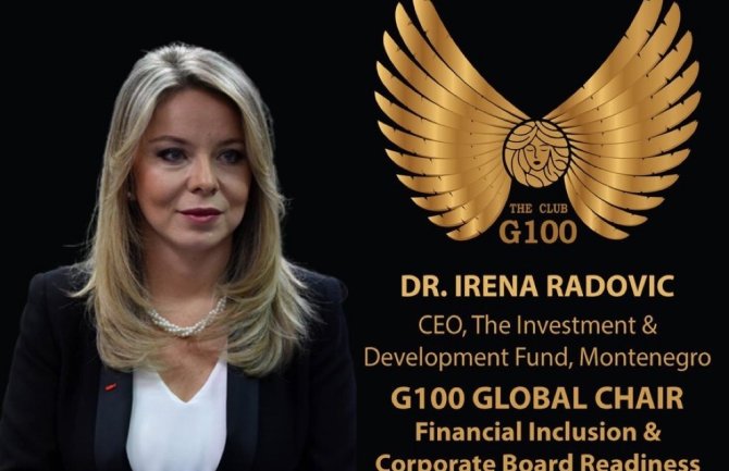 Irena Radović među 100 najmoćnijih liderki svijeta G100 mreže