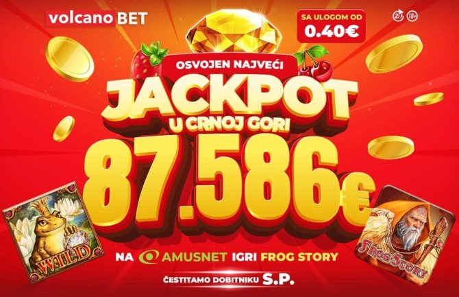 Osvojen Jackpot u vrijednosti od 87.586€