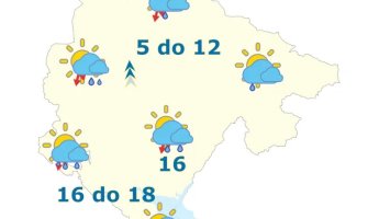 I danas oblačno i kišovito, u planinama moguć snijeg