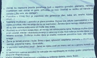 Podijeljeni tekst osnovcima je podmetačina, bruka i zastiđe, koje nema veze sa realnošću