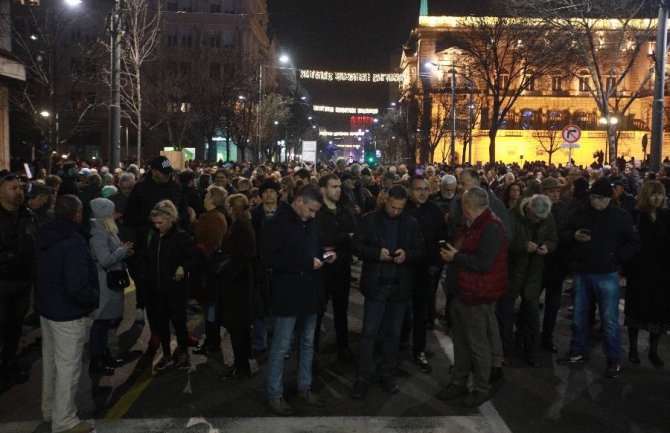 Ispred Palate pravde traženo oslobađanje uhapšenih