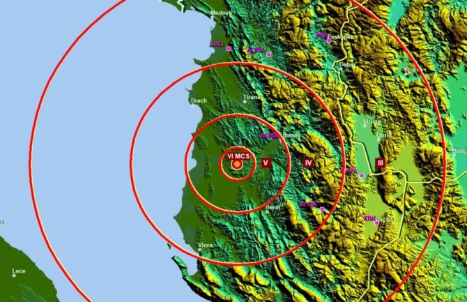 Zemljotres u Albaniji, osjetio se i u Crnoj Gori