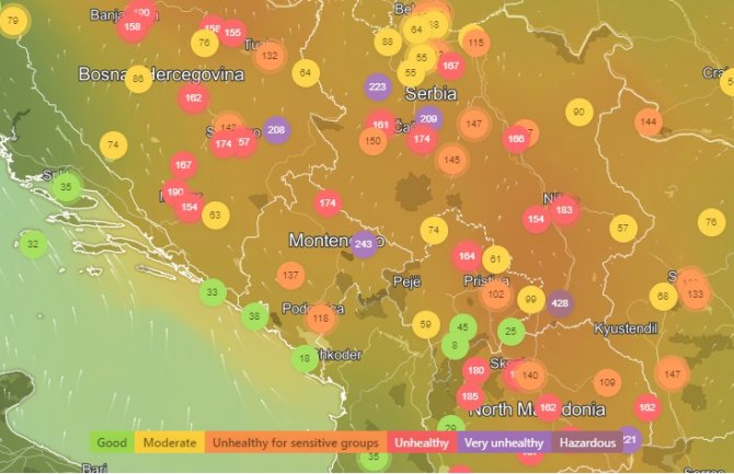 IQ Air: Bijelo Polje danas jedan od najzagađenijih gradova u svijetu