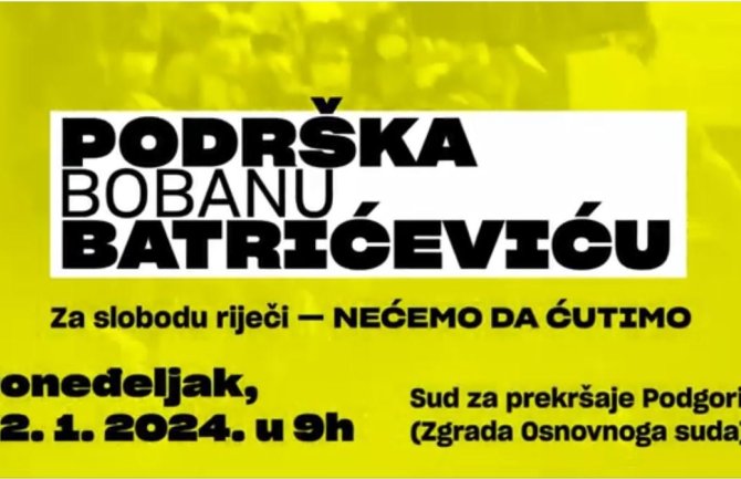 Podrška Bobanu Batrićeviću!