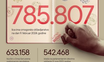 U inostranstvu 152.649 crnogorskih državljana