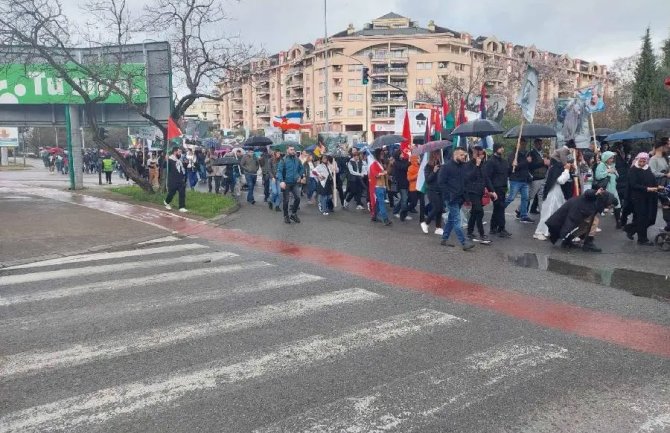 Održan marš mira i skup podrške Palestini