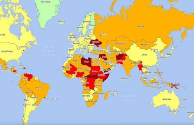 Ovo su najopasnije zemlje za putovanja