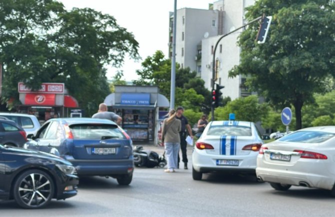 Udes u Podgorici, oboren motociklista