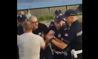 Blokada pruge u Loznici zbog Jadra, uhapšeni aktivisti Nebojša Petković i Zlatko Kokanović