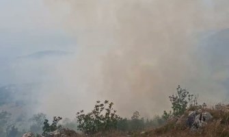 Požar u brdima iznad Cetinja i Budve se širi, akcija Službe zaštite i spašavanja bila je neuspješna