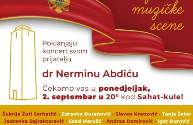 Legende crnogorske muzičke scene organizuju koncert podrške Nerminu Abdiću