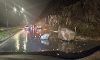 Odron na putu Danilovgrad - Nikšić